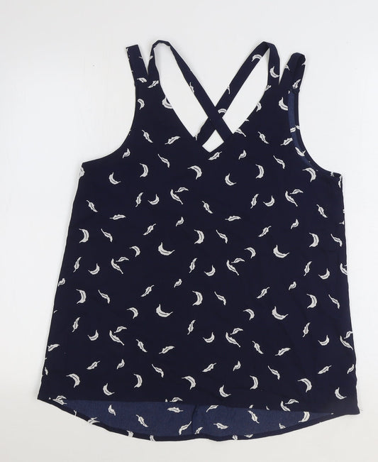 Womens UK Size 10 Stella Morgan Blue Basic Tank