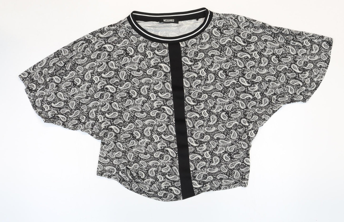 Womens UK Size 8 Missguided Multicoloured Basic Blouse