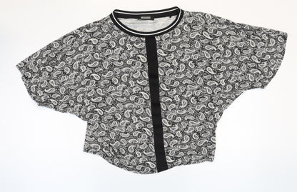 Womens UK Size 8 Missguided Multicoloured Basic Blouse