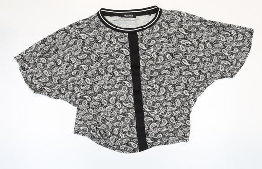 Womens UK Size 8 Missguided Multicoloured Basic Blouse