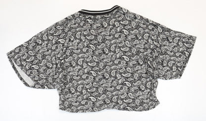 Womens UK Size 8 Missguided Multicoloured Basic Blouse