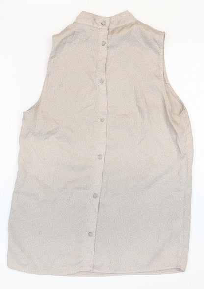 Womens UK Size 10 NEXT Grey Basic Blouse