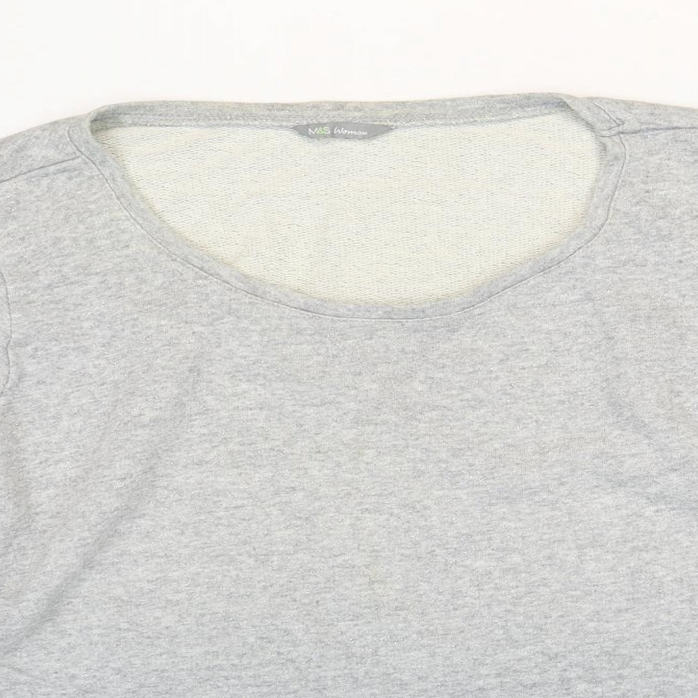 Womens UK Size 24 Marks and Spencer Grey Pullover Jumper