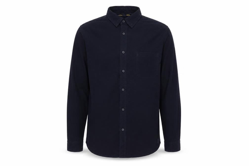 Mens UK Size L Prince Fox Blue  Button-Up Long Sleeve Casual Shirt