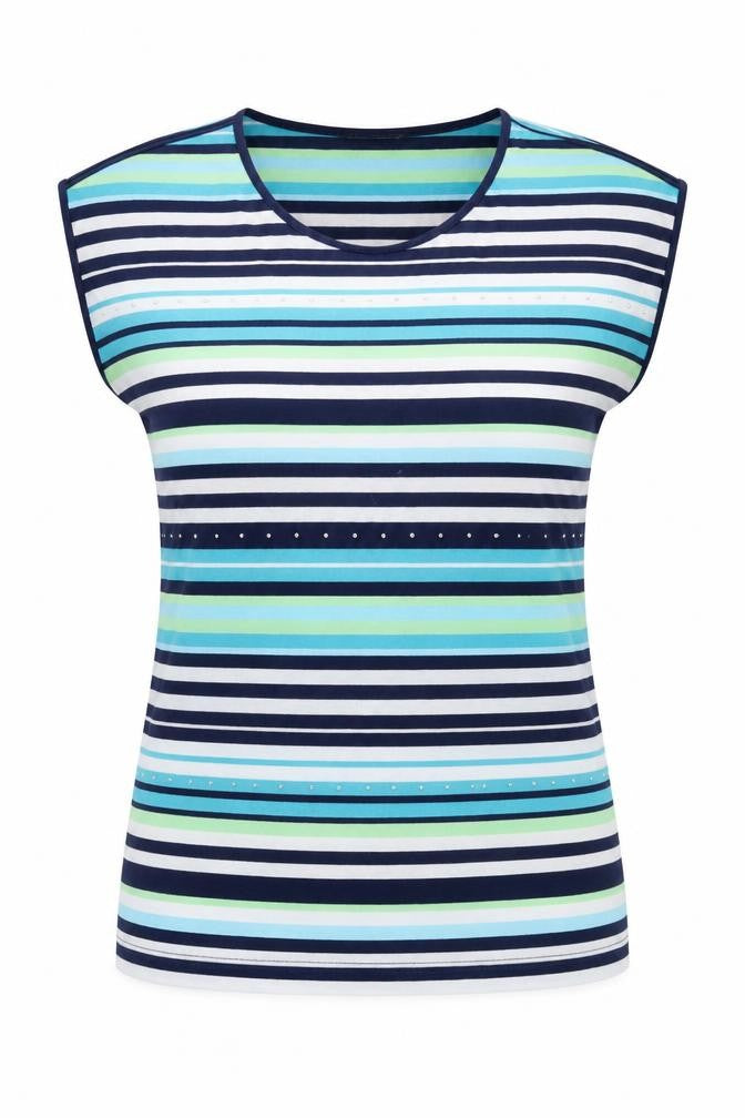 Womens UK Size 12 Bonmarché Multicoloured Basic Blouse