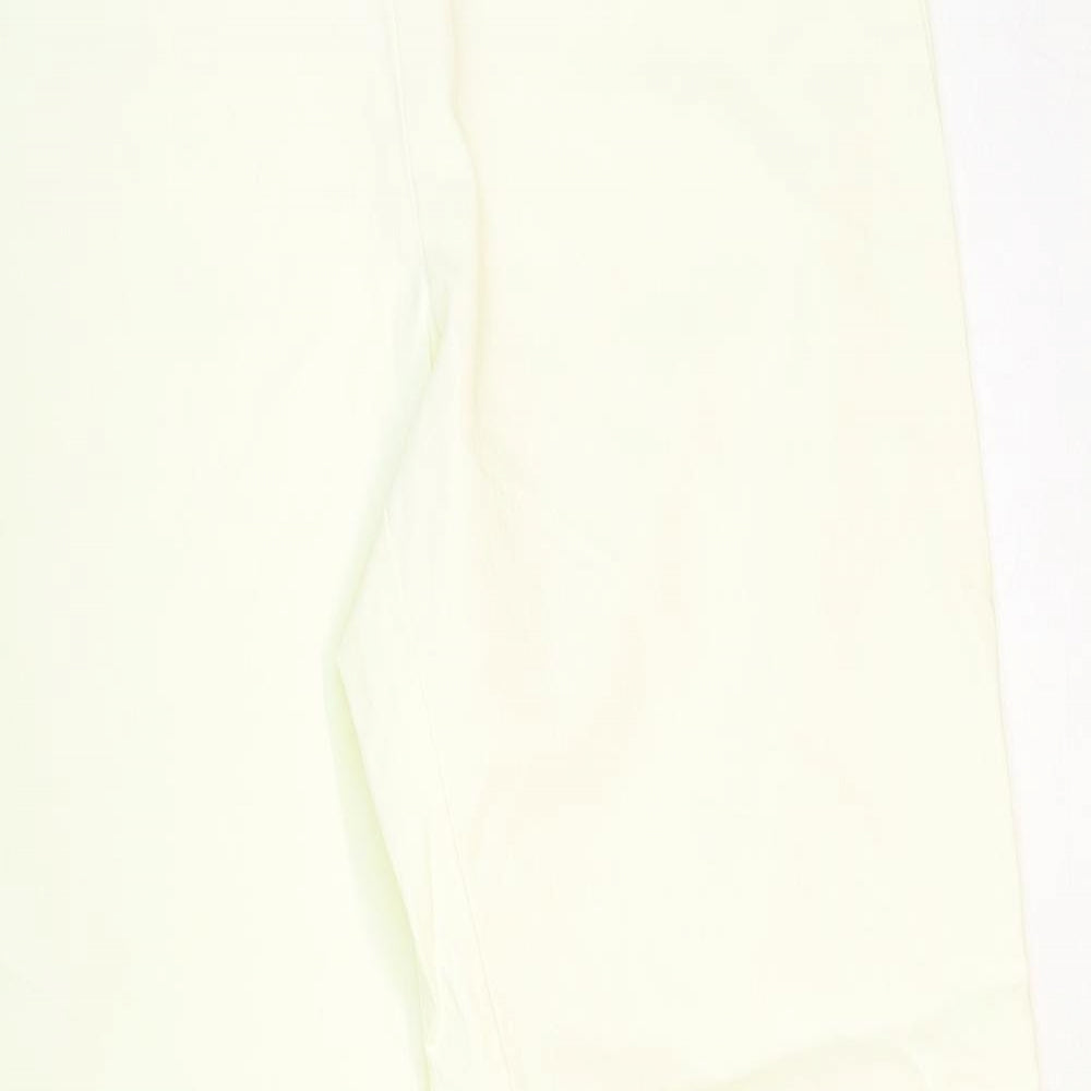Krazy Larry Womens White Nylon Trousers Size 8 Regular