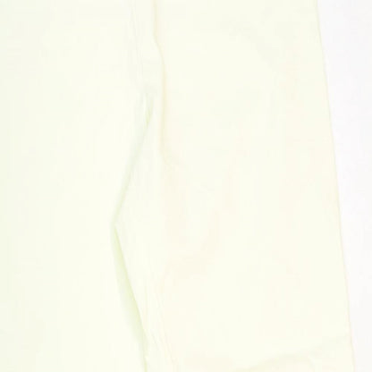 Krazy Larry Womens White Nylon Trousers Size 8 Regular