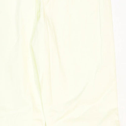 Krazy Larry Womens White Nylon Trousers Size 8 Regular