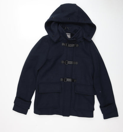 Womens UK Size S VERO MODA Blue Pea Coat