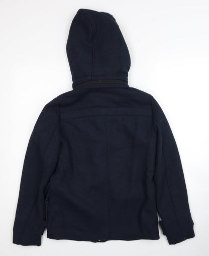 Womens UK Size S VERO MODA Blue Pea Coat