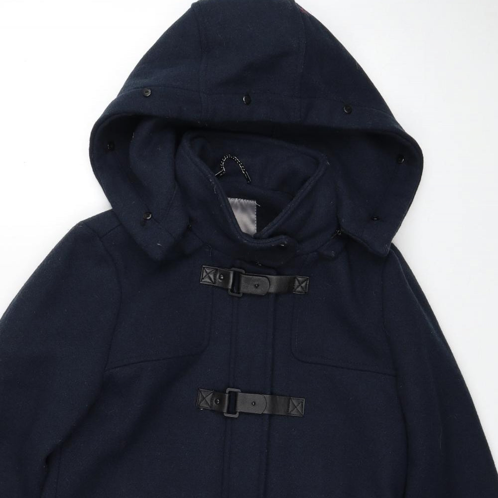 Womens UK Size S VERO MODA Blue Pea Coat