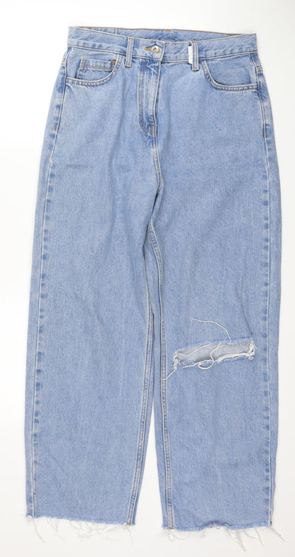 COLLUSION Womens Black Cotton Boyfriend Jeans Size 28 in L26 in Regular Zip