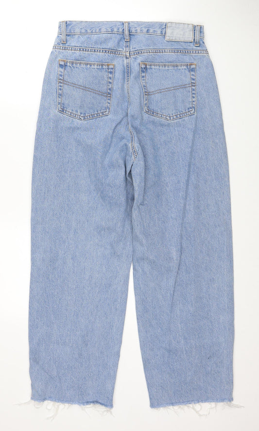 COLLUSION Womens Black Cotton Boyfriend Jeans Size 28 in L26 in Regular Zip