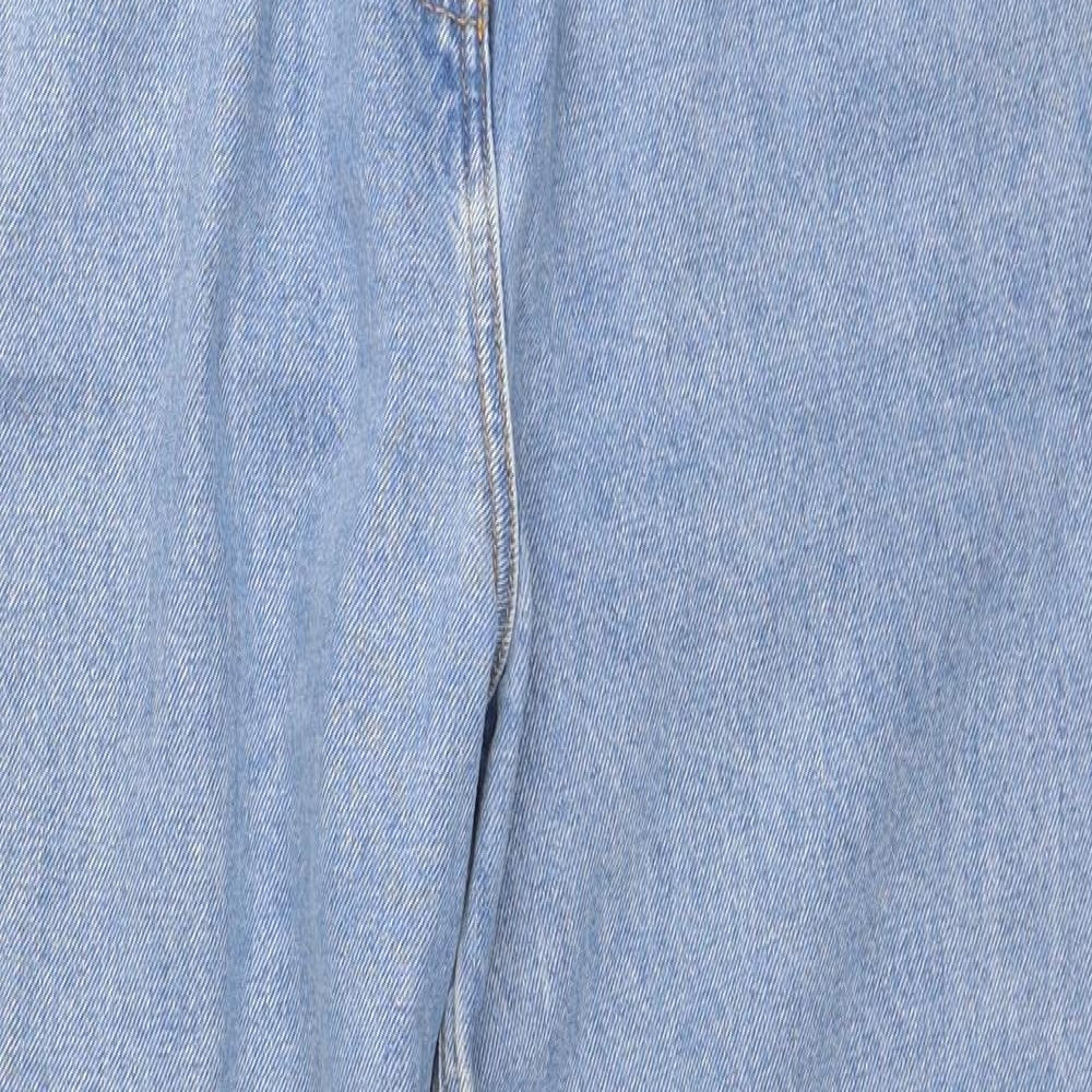 COLLUSION Womens Black Cotton Boyfriend Jeans Size 28 in L26 in Regular Zip