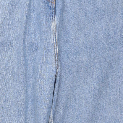 COLLUSION Womens Black Cotton Boyfriend Jeans Size 28 in L26 in Regular Zip