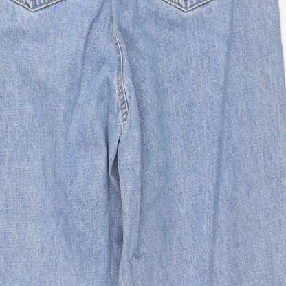 COLLUSION Womens Black Cotton Boyfriend Jeans Size 28 in L26 in Regular Zip