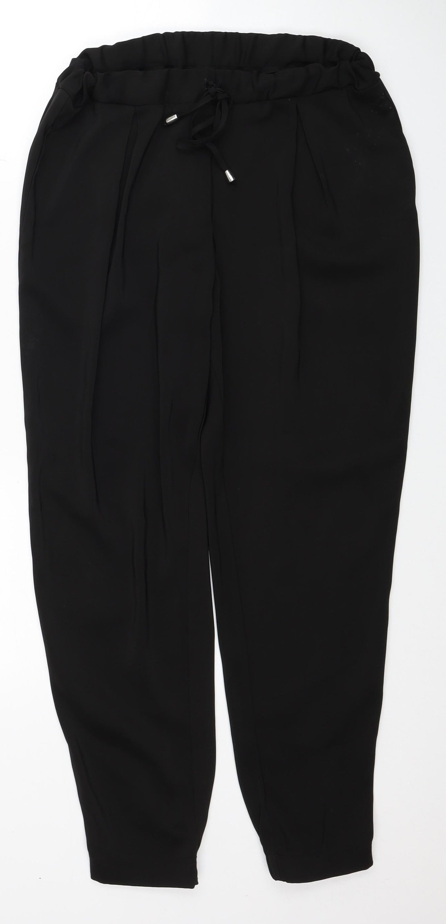 Womens UK Size 10 Miss Selfridge Regular Fit  Black Trousers