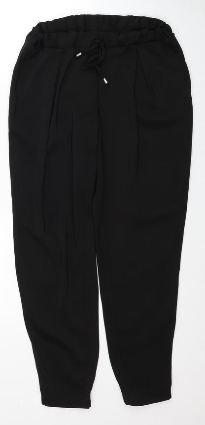 Womens UK Size 10 Miss Selfridge Regular Fit  Black Trousers