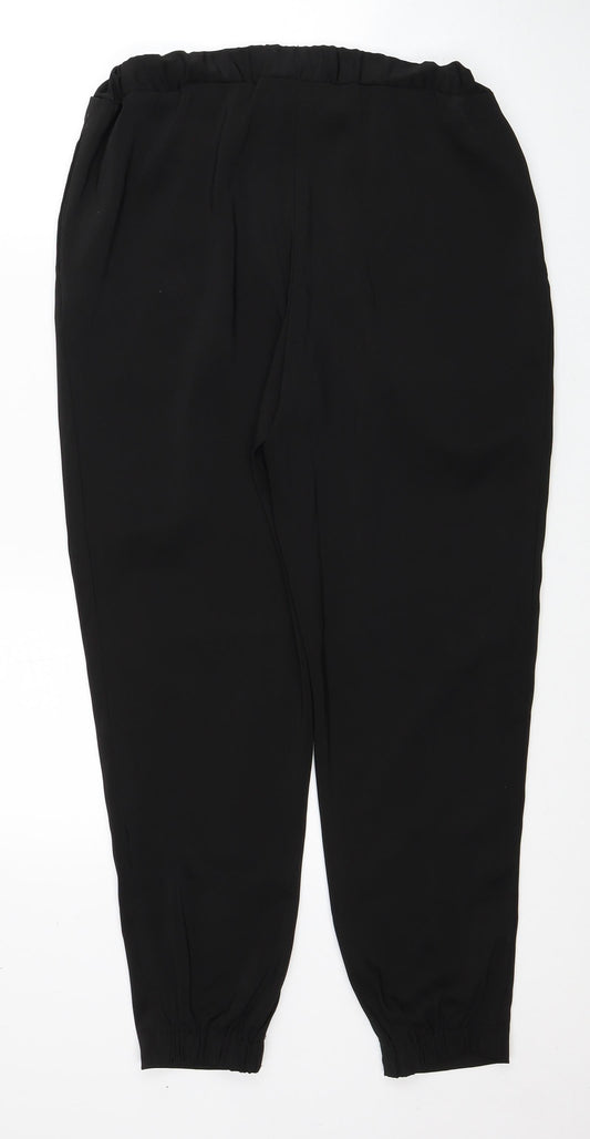 Womens UK Size 10 Miss Selfridge Regular Fit  Black Trousers