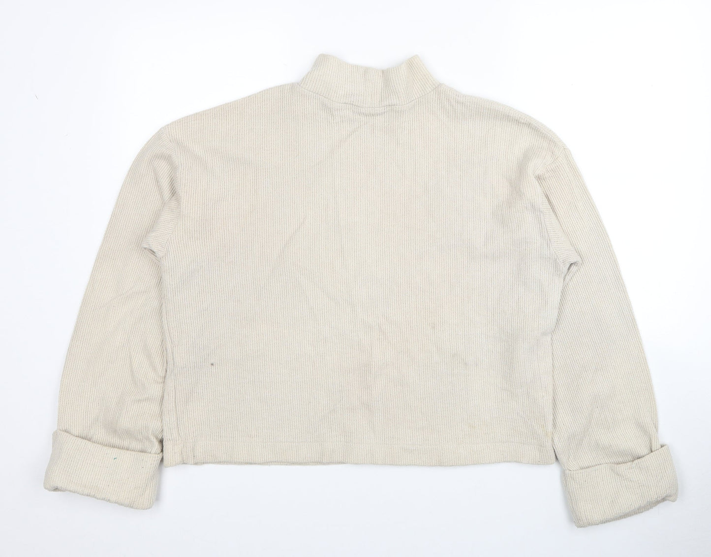 Womens UK Size M Zara Beige Pullover Jumper