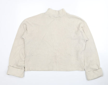 Womens UK Size M Zara Beige Pullover Jumper