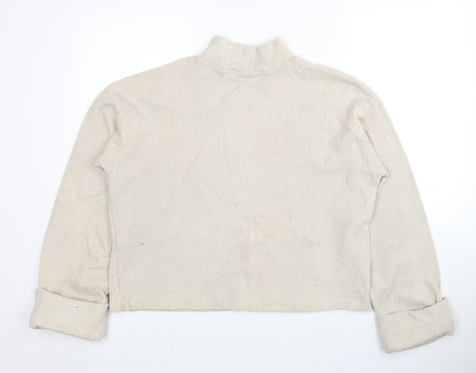 Womens UK Size M Zara Beige Pullover Jumper