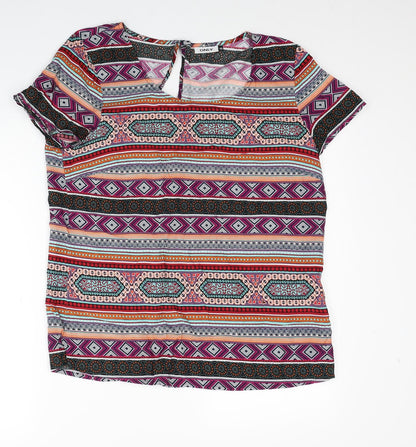 Womens UK Size S Only Multicoloured Basic Blouse
