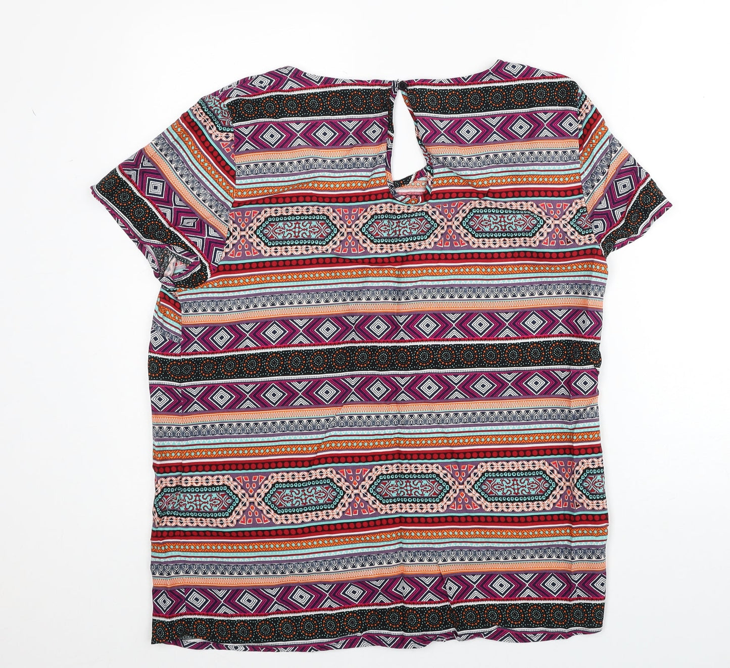 Womens UK Size S Only Multicoloured Basic Blouse