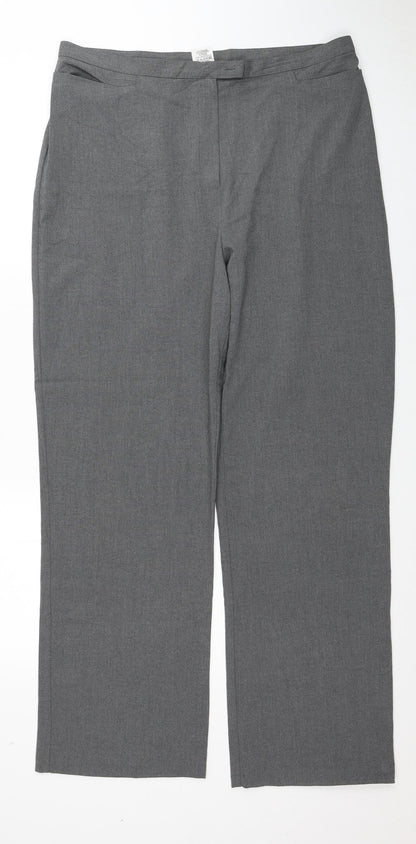 Womens UK Size 18 Preworn   Grey Trousers