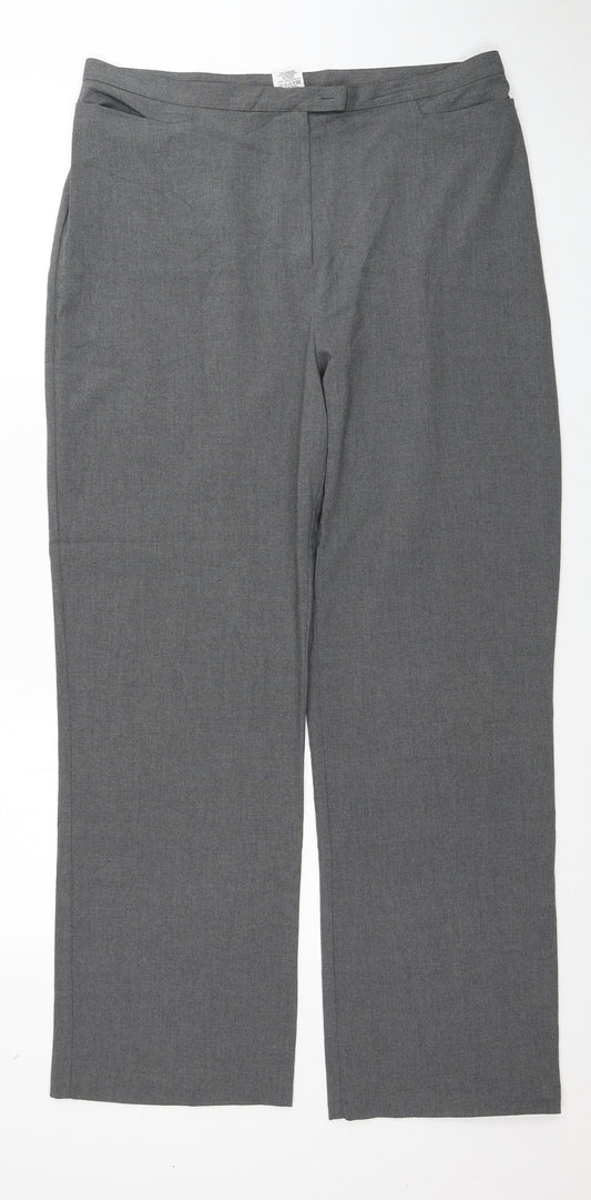 Womens UK Size 18 Preworn   Grey Trousers