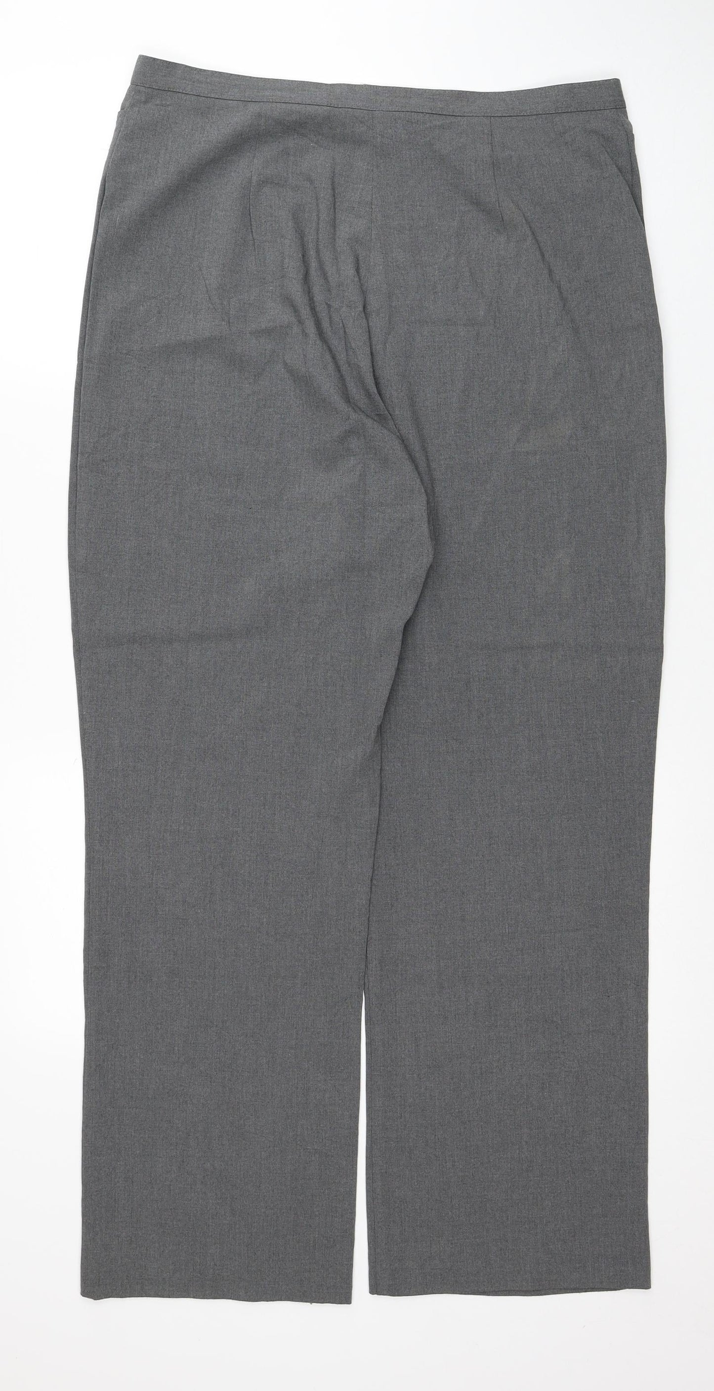 Womens UK Size 18 Preworn   Grey Trousers