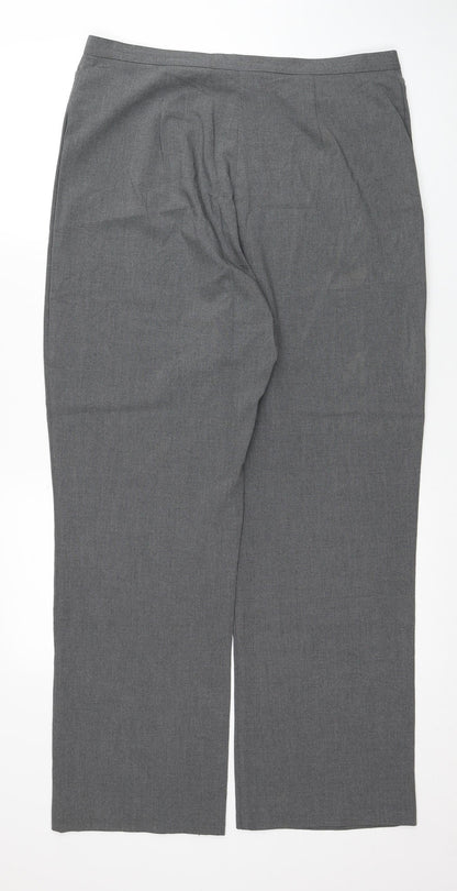 Womens UK Size 18 Preworn   Grey Trousers