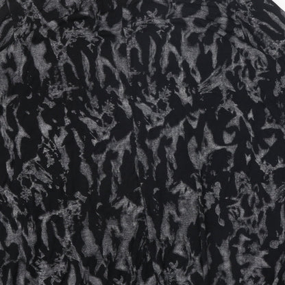 Womens UK Size 2XL Style Plus Black Basic Blouse