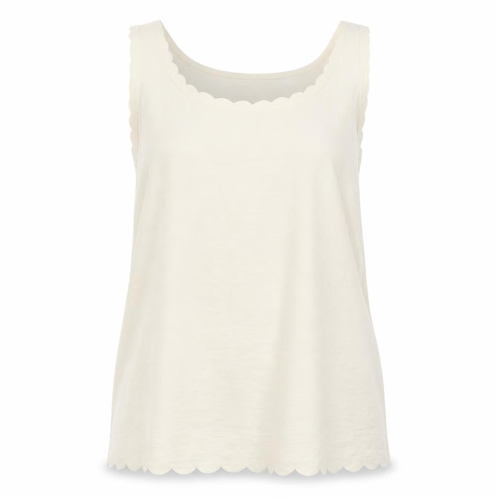 Womens UK Size S H&M White Basic Tank