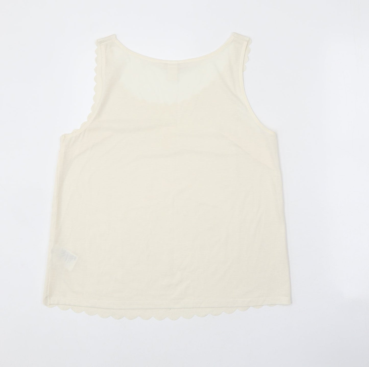 Womens UK Size S H&M White Basic Tank