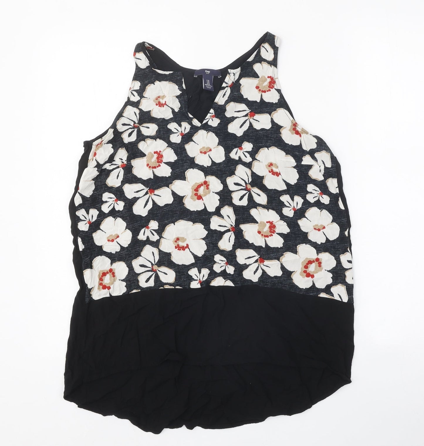 Womens UK Size M Gap Black Basic Tank