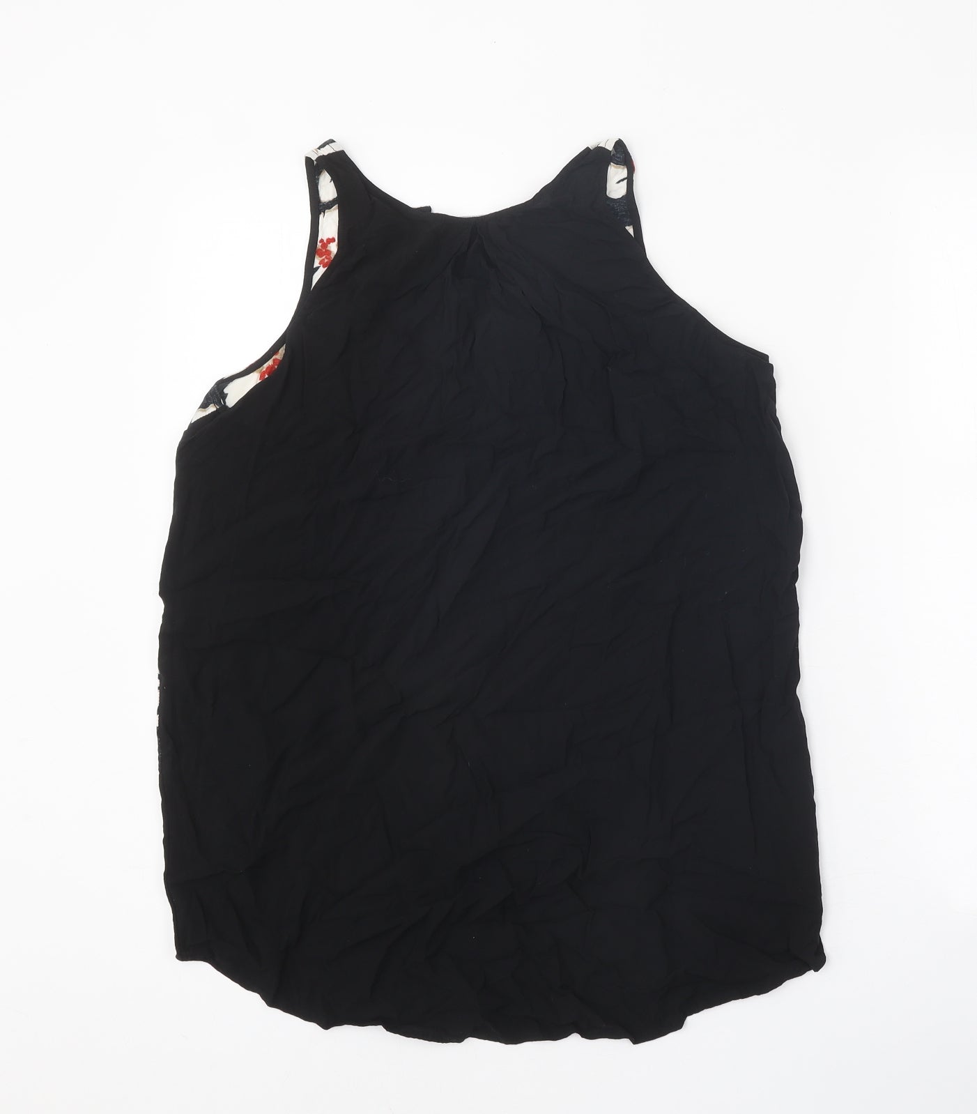 Womens UK Size M Gap Black Basic Tank