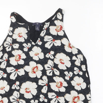 Womens UK Size M Gap Black Basic Tank