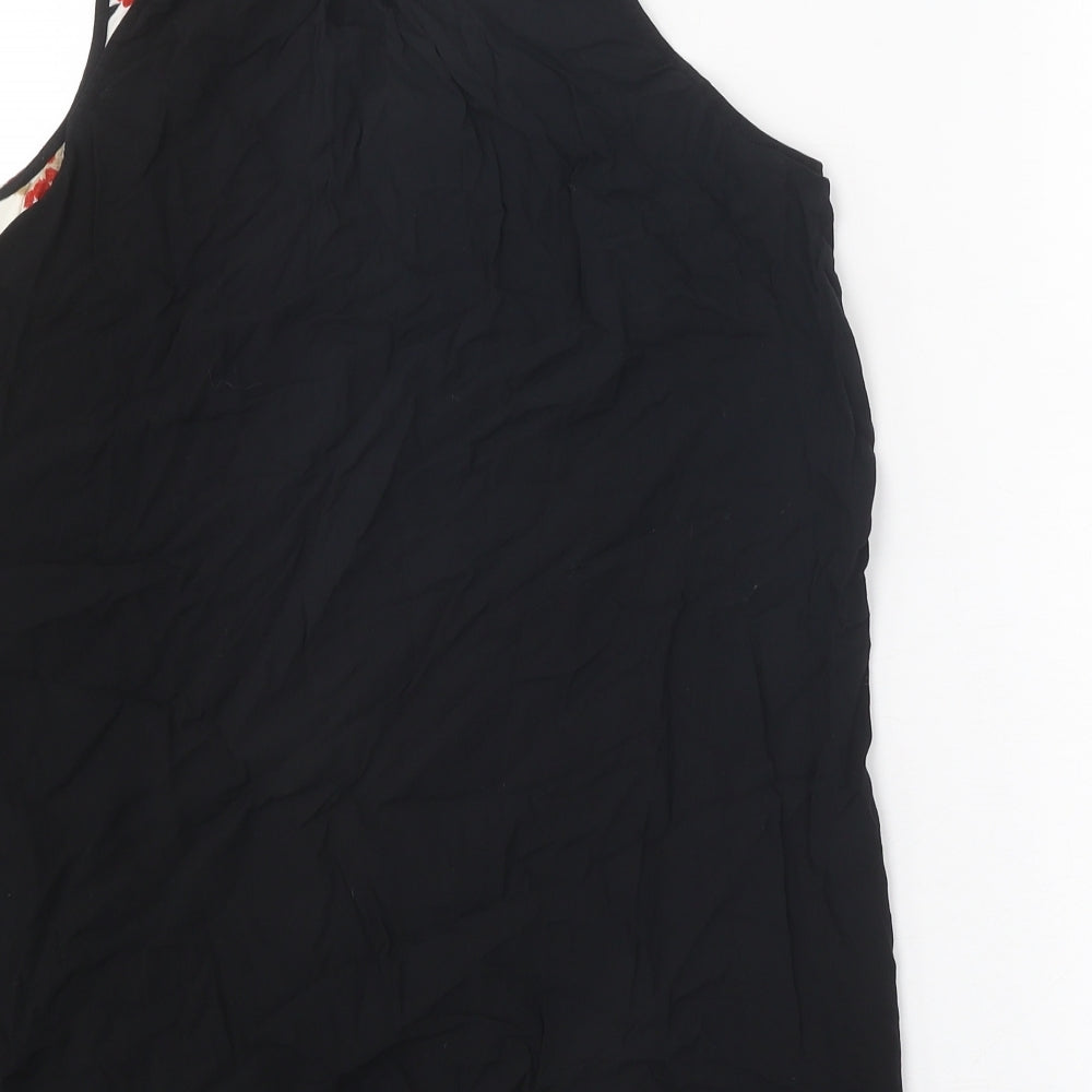 Womens UK Size M Gap Black Basic Tank