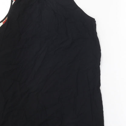 Womens UK Size M Gap Black Basic Tank