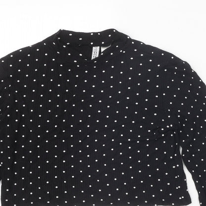 Womens UK Size M Divided Black Pullover Jumper