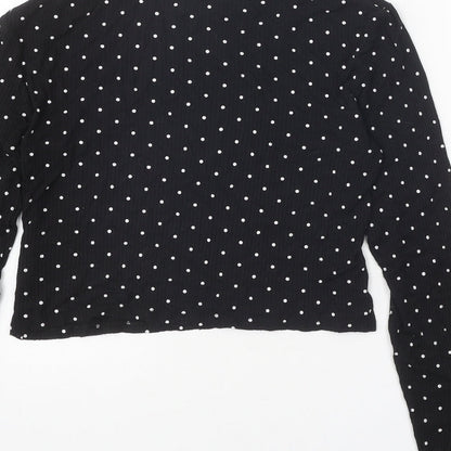 Womens UK Size M Divided Black Pullover Jumper