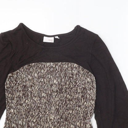 Womens UK Size 8 NEXT Brown Basic Blouse