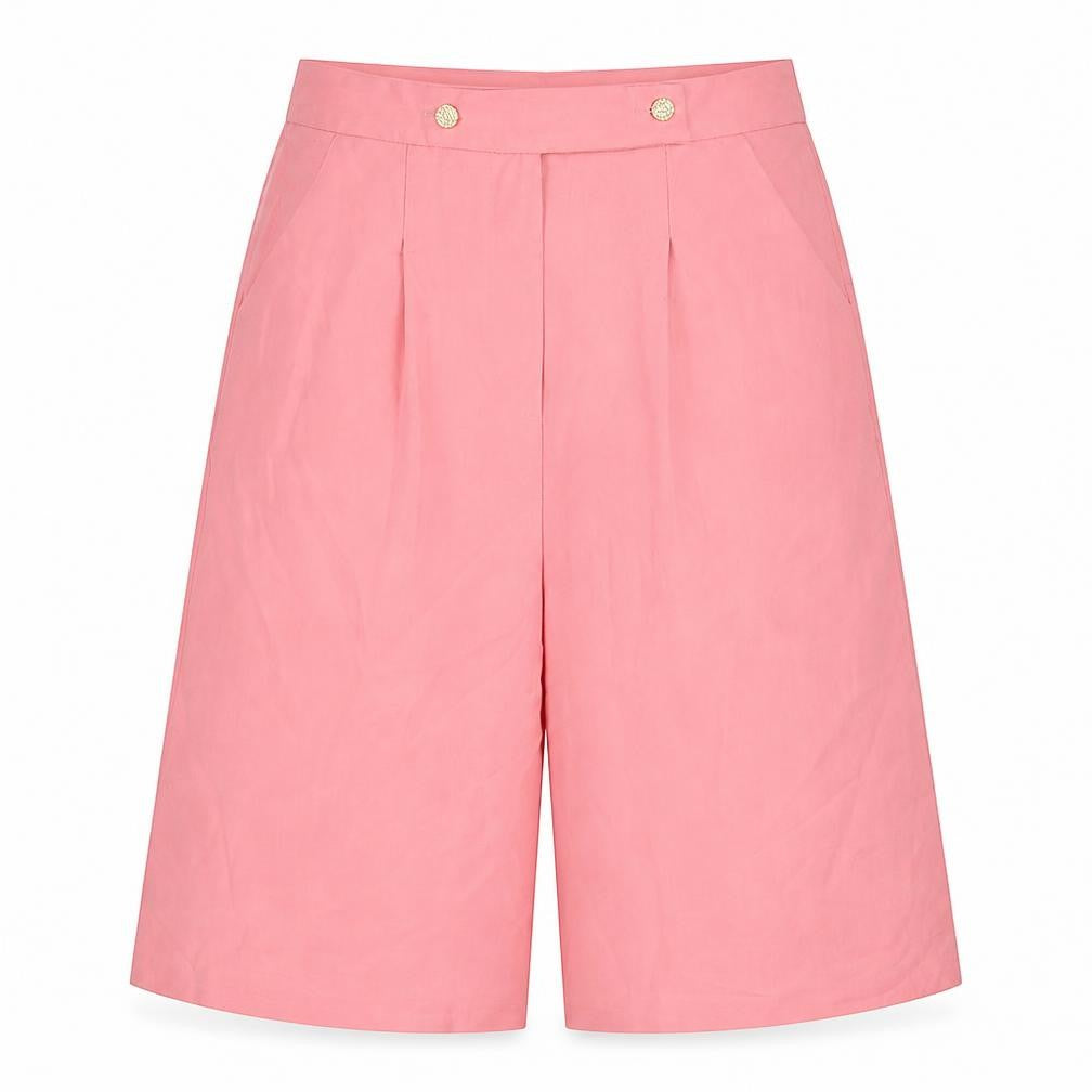 Womens UK Size 8 Boohoo Regular Fit Cropped Pink Trousers
