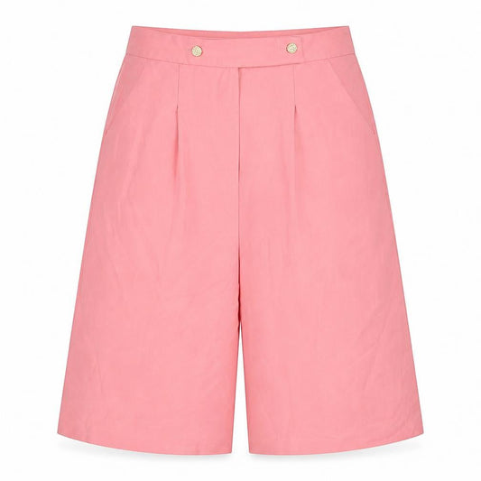Womens UK Size 8 Boohoo Regular Fit Cropped Pink Trousers