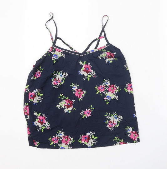 Womens UK Size 10 New Look Blue Camisole Tank