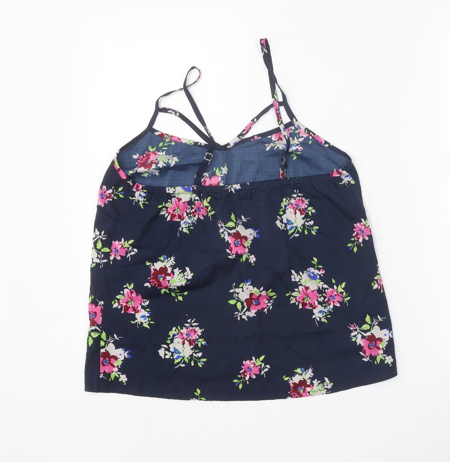 Womens UK Size 10 New Look Blue Camisole Tank