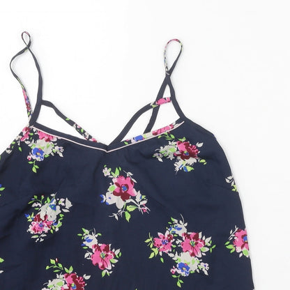 Womens UK Size 10 New Look Blue Camisole Tank