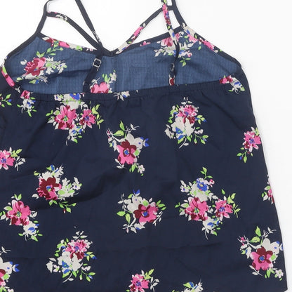 Womens UK Size 10 New Look Blue Camisole Tank