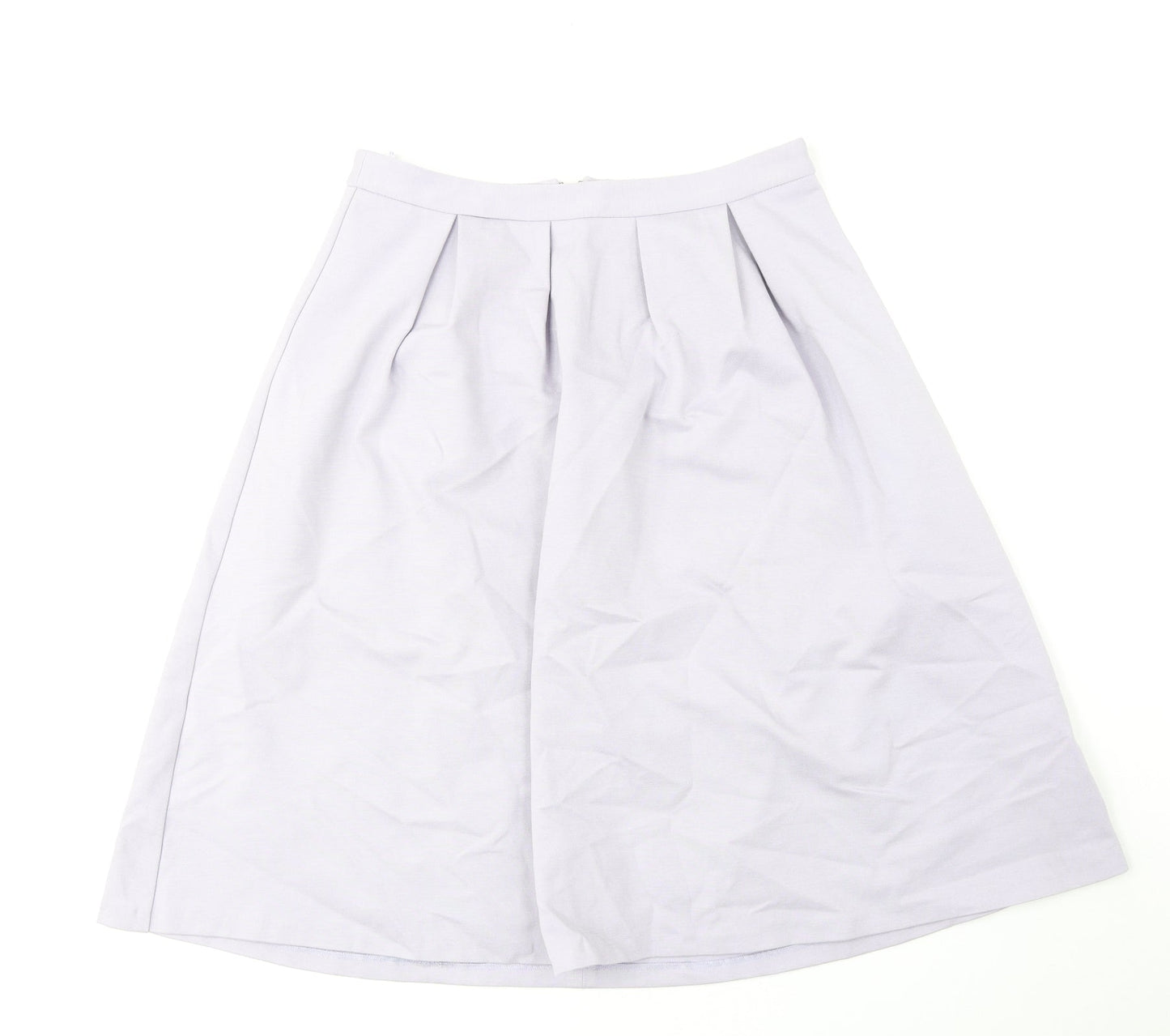 Oasis Womens Purple Viscose Tulip Skirt Size 12 Zip